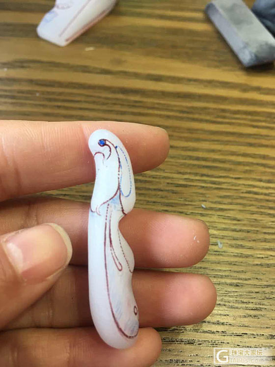 高白羊脂玉兰花的诞生_和田玉挂件