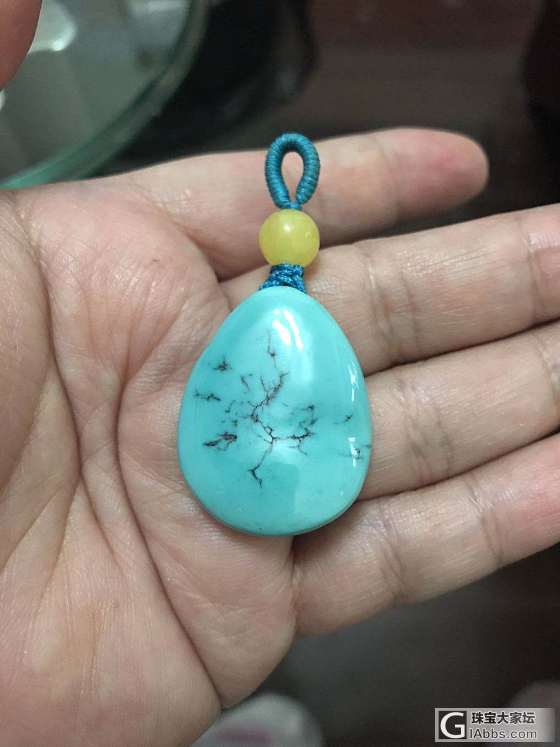 我的绿松挂件_挂件松石
