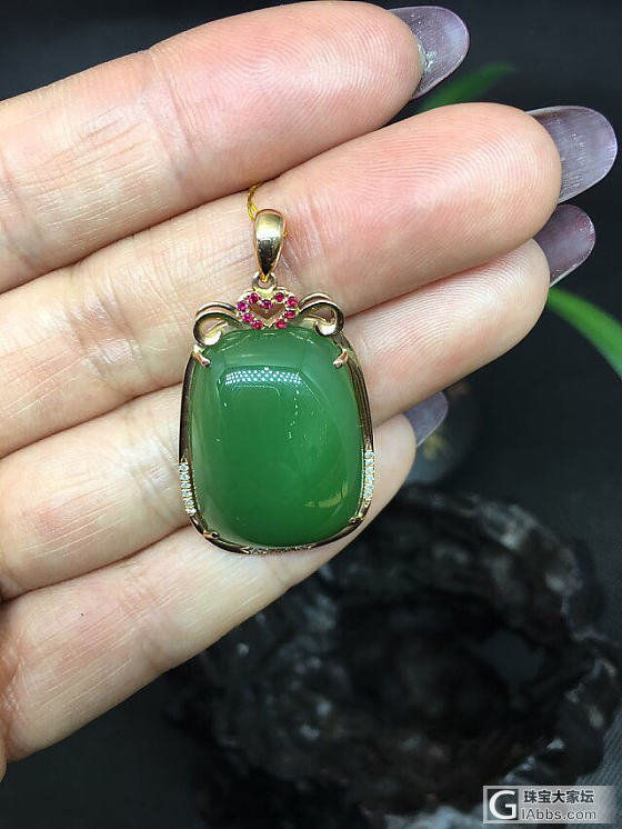 金镶玉挂件有喜欢的吗？V：badama3106_挂件碧玉
