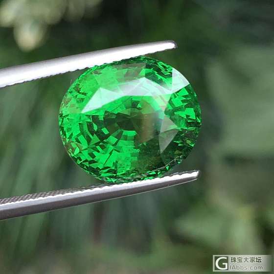 收藏精品沙沙。11卡，沙弗莱，VVD GREEN。几乎全净，颜色浓度适中。 鲜绿..._刻面宝石沙弗莱