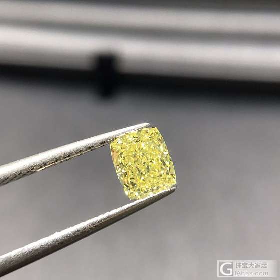 GIA 1.24ct FY VS1 实物无限接近浓彩色_彩钻