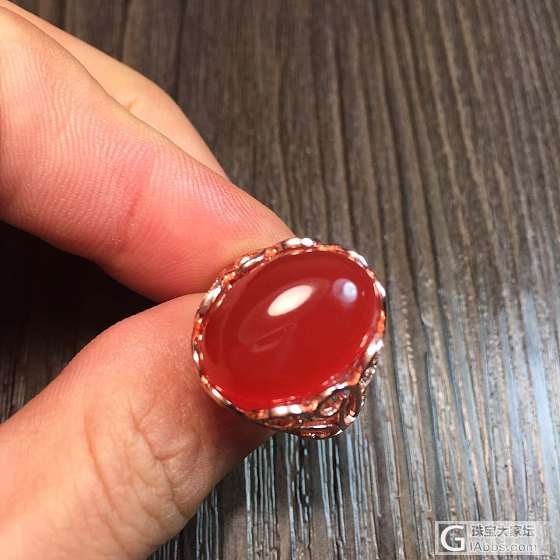 保山河湾冰红，配套装，镶单品，任意选，颜色红、透如宝石_蛋面南红