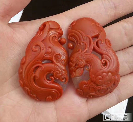 苏工满肉柿子红仿古作品，用心做好每一件作品，对得起越来越稀缺的满肉柿子红_南红