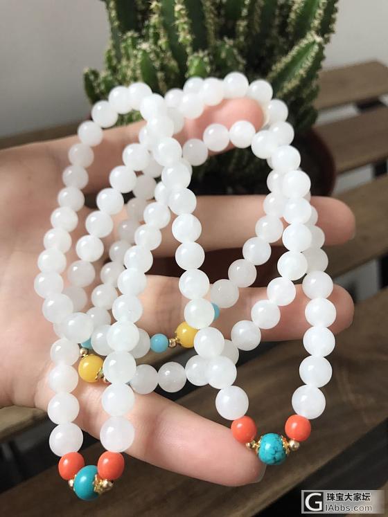 青海料 108颗，夏天佩戴精品。询价秒！_珠串和田玉