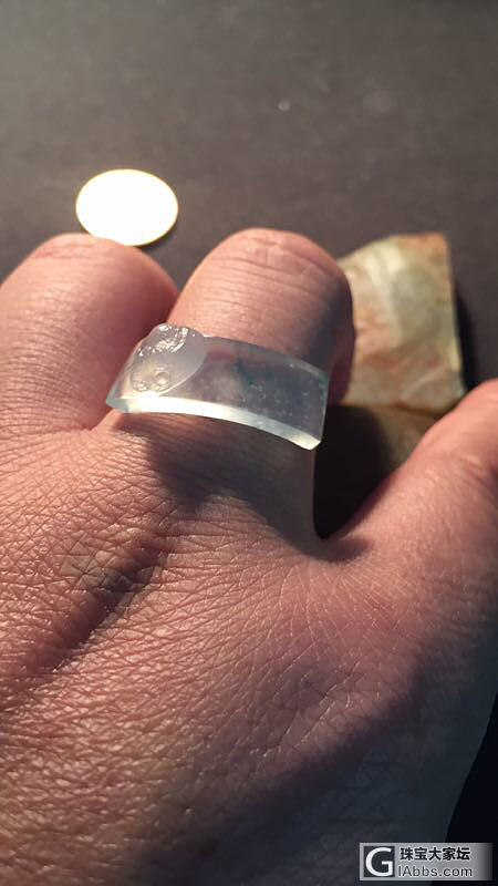 翡翠 玻璃种鞍条_配品明料翡翠