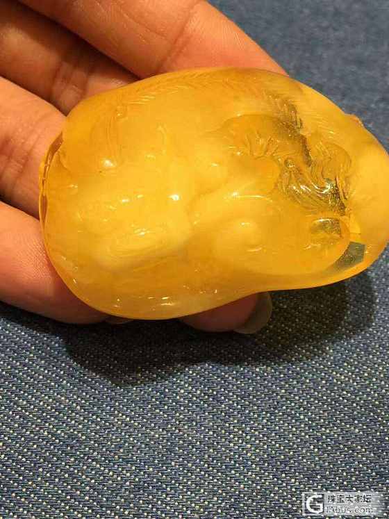 鸡油黄蜜蜡吉祥雕件 貔貅招财辟邪全品三无哦_挂件琥珀蜜蜡