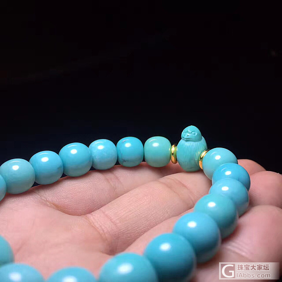 老型朱雀手串_珠串松石