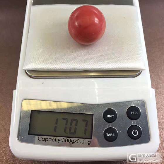 momo圆珠 直径23mm 一号色上 大珠子好颜色,非常难得。还没打孔_配件珊瑚