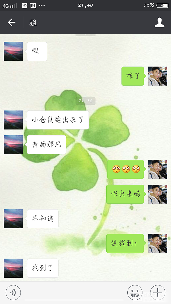 我姐给我发微信，逗死我了😂😂😂_仓鼠闲聊