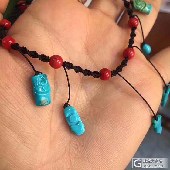 女神款，精美脚链_脚饰松石
