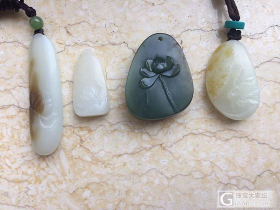 四朵荷花_和田玉