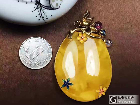 唉~只能说美啦_挂件蜜蜡