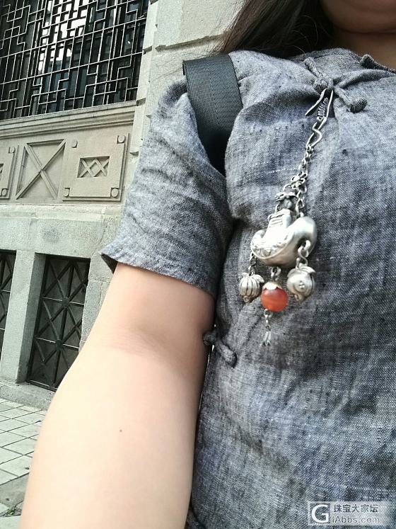 中式服装和老银香囊_老银穿搭