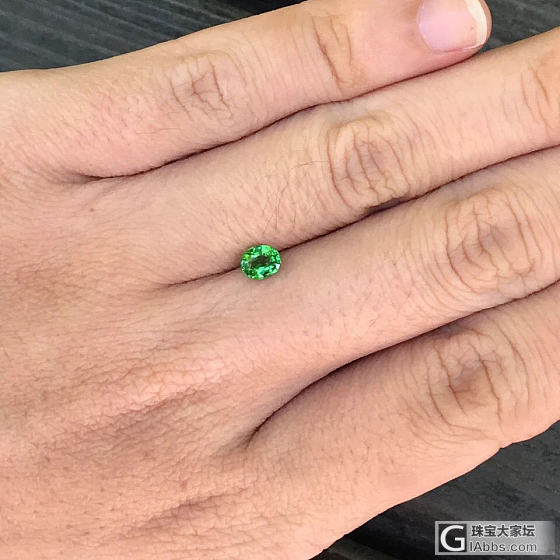 0.62ct 坦桑尼亚 翠绿 艳绿 椭圆 沙弗莱 戒指 吊坠 镶嵌定制_刻面宝石沙弗莱