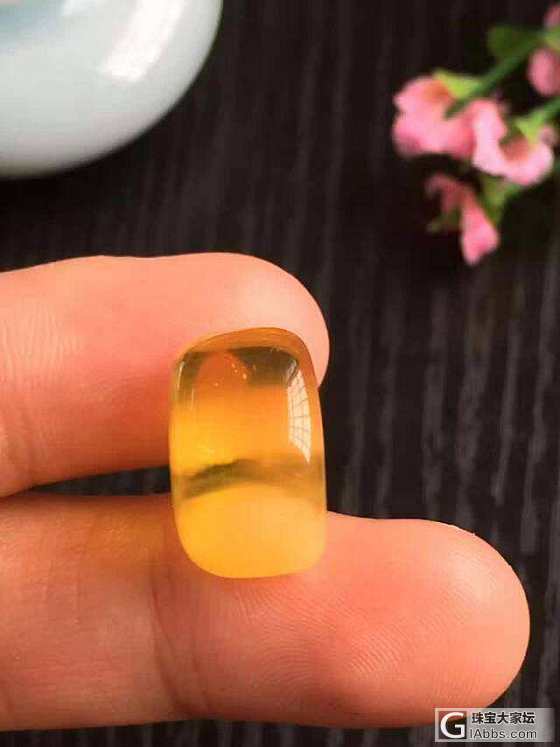 金绞蜜小戒面。。哈哈😄_戒面琥珀蜜蜡