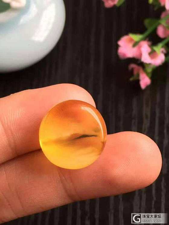 金绞蜜小戒面。。哈哈😄_戒面琥珀蜜蜡