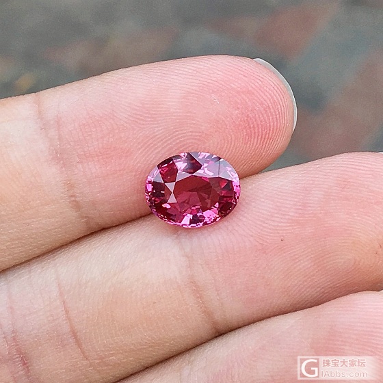 3.30ct 坦桑尼亚 粉 粉红 椭圆 Malaya 马拉雅 石榴石 收藏 定制_石榴石刻面宝石