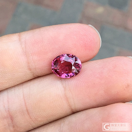 3.30ct 坦桑尼亚 粉 粉红 椭圆 Malaya 马拉雅 石榴石 收藏 定制_石榴石刻面宝石