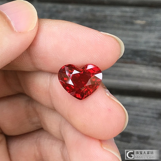 7.41ct 坦桑尼亚 橘红 心形 大师切工 Malaya 石榴石 收藏 定制_石榴石刻面宝石