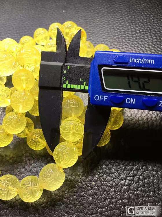 纯天然蜜蜡回纹珠 支持淘宝交易看货_珠串琥珀