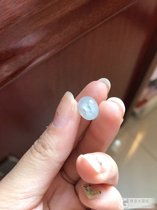 翡翠 高冰 珠子 小扣子 路路通_配件翡翠