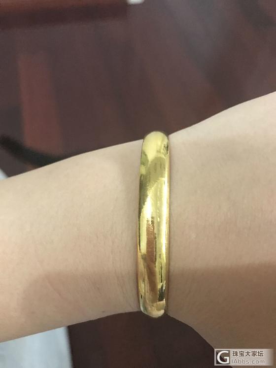 求高手，光面金手镯上印子怎么办？_金