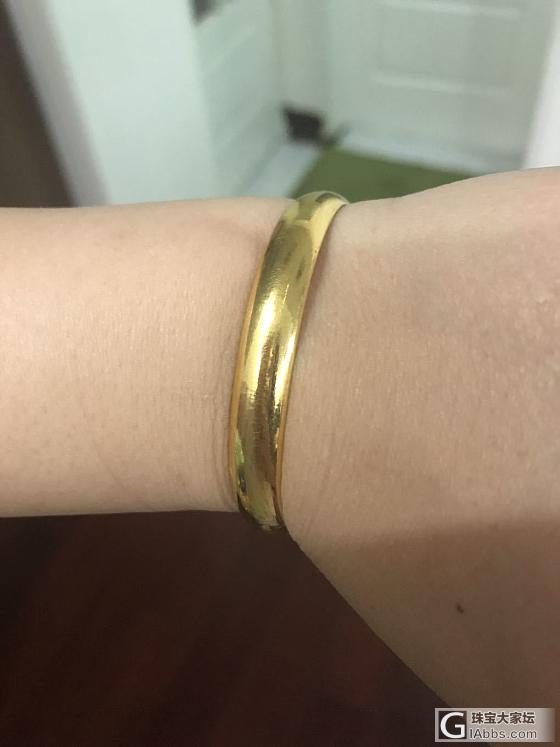 求高手，光面金手镯上印子怎么办？_金