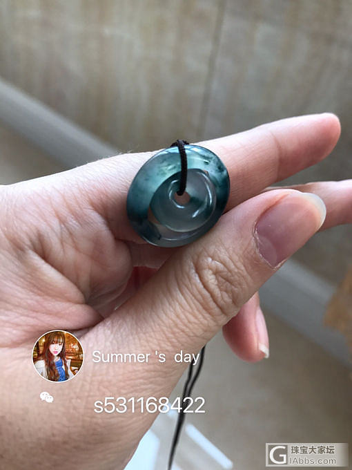 翡翠 冰种 飘花 扣子 平安扣_翡翠