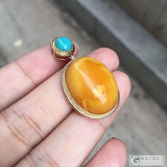 老蜡18k吊坠_吊坠蜜蜡