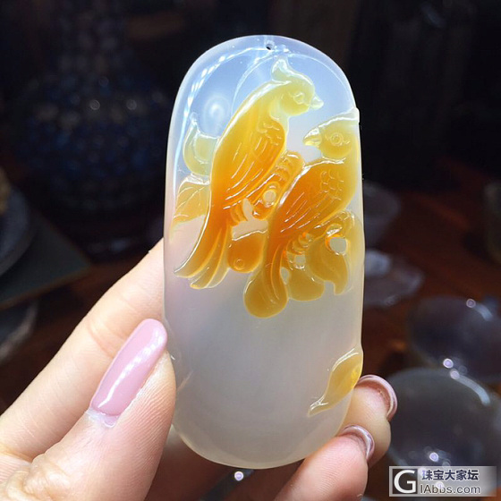 比翼鸟吊坠_吊坠