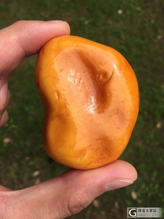 丹麦海漂老腊（黄油）一块，大家看看！_原石蜜蜡