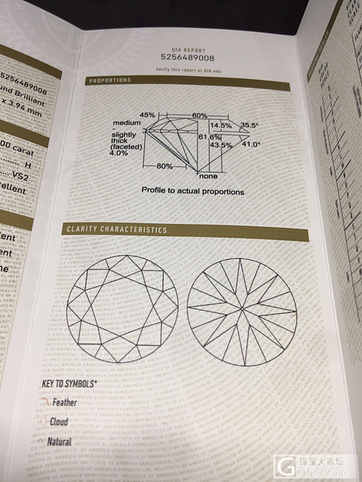 超高性价比GIA克拉钻，H VS2中的极品。_钻石
