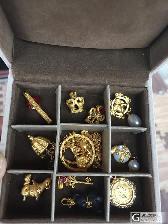 小坠子的新家_珊瑚耳钉首饰盒金