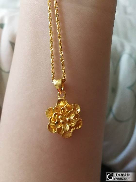 小花吊坠_吊坠金