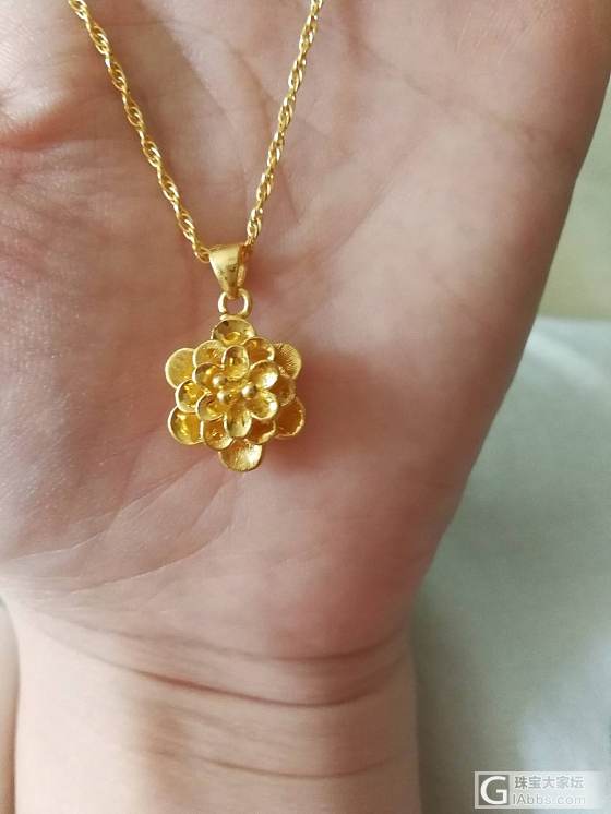 小花吊坠_吊坠金