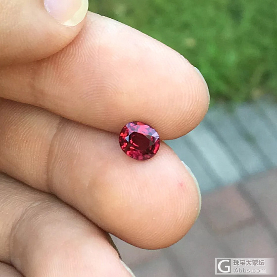 1.06ct 斯里兰卡 水红 椭圆 全净 石榴石 整颗68_刻面宝石石榴石