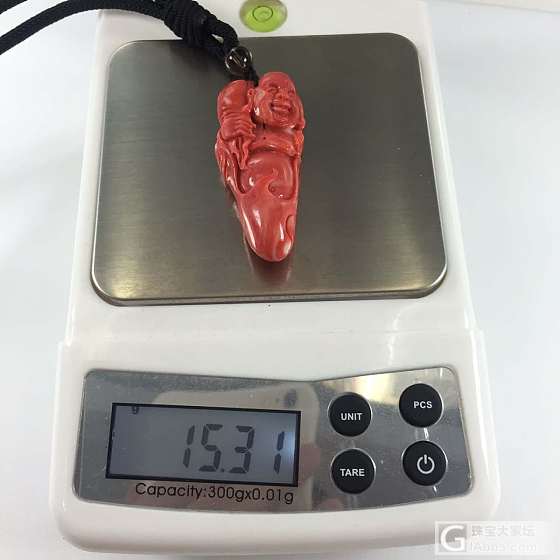 一号色 活料 momo笑佛，尺寸:19x45mm_吊坠珊瑚