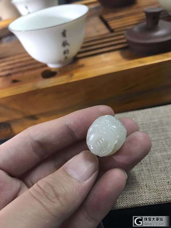 骷髅头 籽料_挂件和田玉