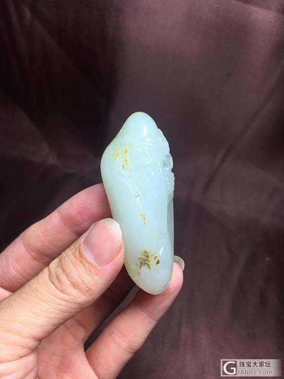 卖家秀的一个独籽，看着皮色都不错_把玩件和田玉