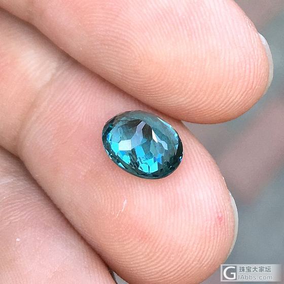 1.95ct 马达加斯加 帕拉伊巴 霓虹蓝 湖蓝 椭圆 磷灰石 收藏 A05_刻面宝石磷灰石