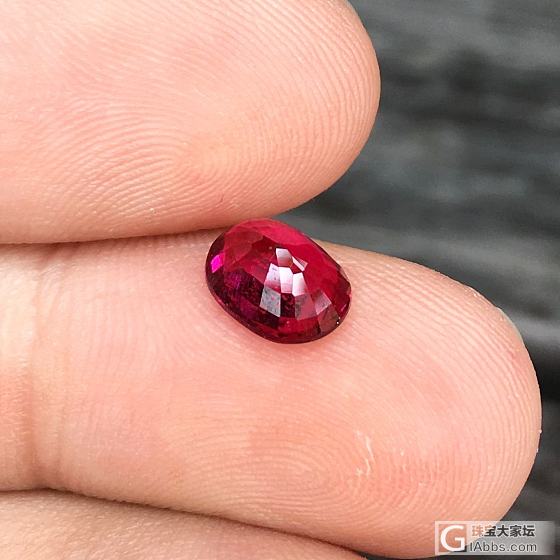 1.55ct 非洲 红色 妖艳 椭圆 Rubellite 红宝碧玺 卢比来_碧玺刻面宝石