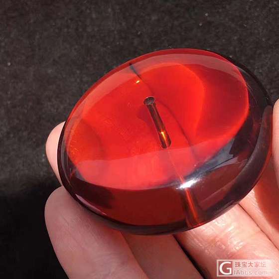 中国红_平安扣琥珀蜜蜡