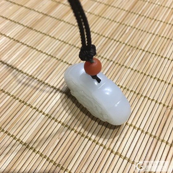 富贵牡丹锁_挂件和田玉