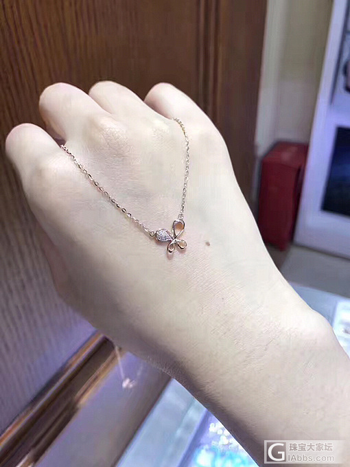 18k玫瑰金项链~_K金项链