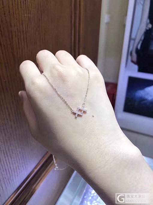 18k玫瑰金项链~_K金项链