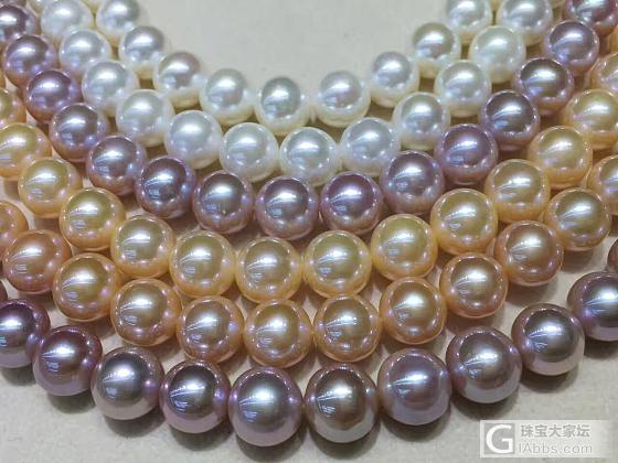 新品！10-11mm高档淡水珍珠项链，正圆极光，表皮光滑细腻，细微瑕，瑕不掩瑜，..._项链淡水珍珠