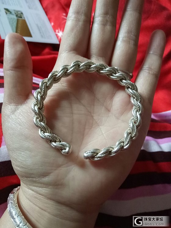 帮朋友出个老宝成细桂花_手镯银