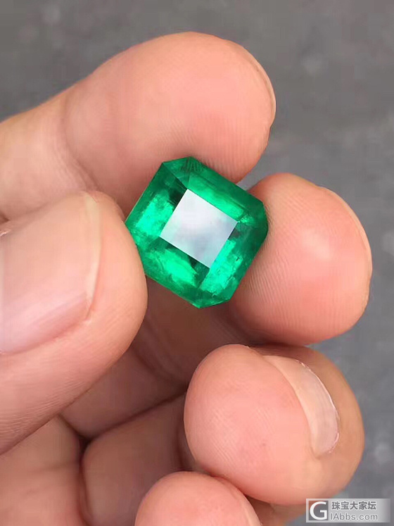 7.29ct，哥伦比亚祖母绿。 木佐。 极微油。 干净。 火彩好。 切割完美。 ..._刻面宝石祖母绿