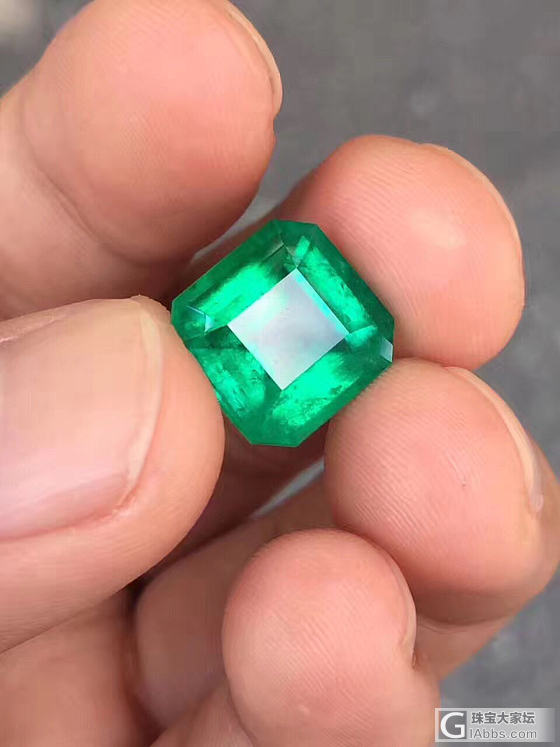 7.29ct，哥伦比亚祖母绿。 木佐。 极微油。 干净。 火彩好。 切割完美。 ..._刻面宝石祖母绿