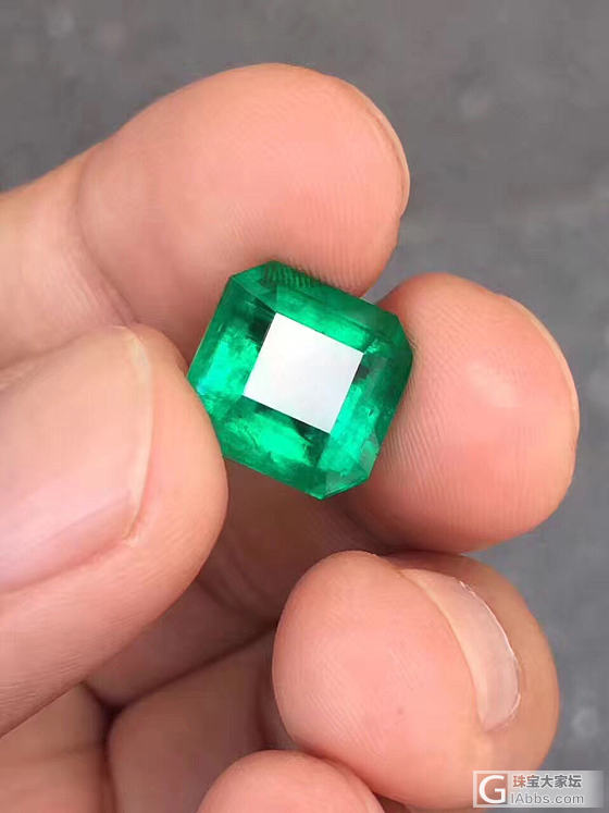 7.29ct，哥伦比亚祖母绿。 木佐。 极微油。 干净。 火彩好。 切割完美。 ..._刻面宝石祖母绿